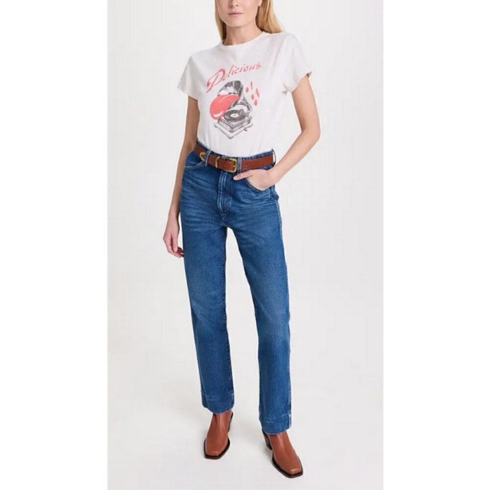 💕RE/DONE💕 70s Cigarette Jeans ~ River Blue 30 NWT - Picture 4 of 16